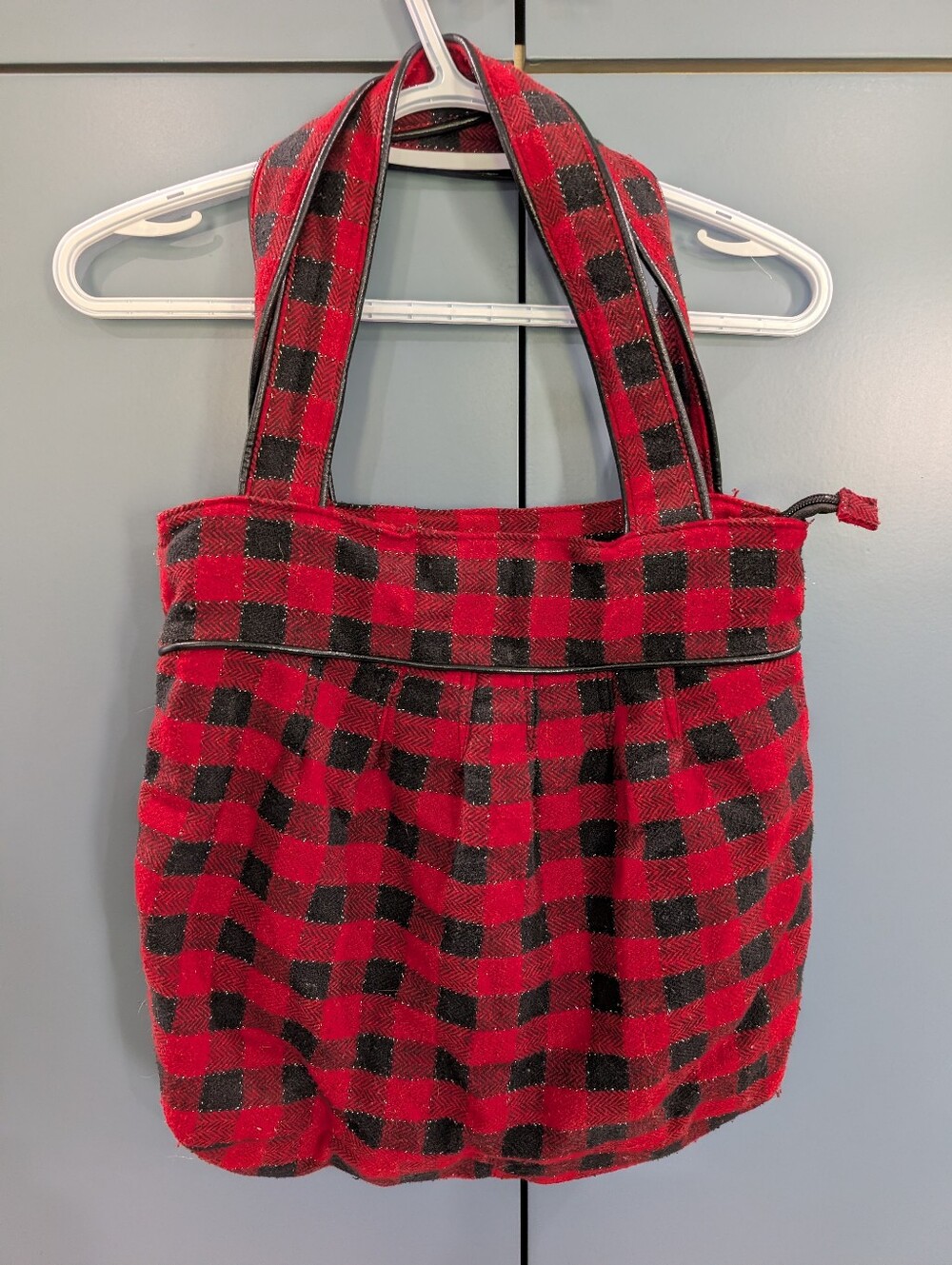 Red and Black Plaid Purse